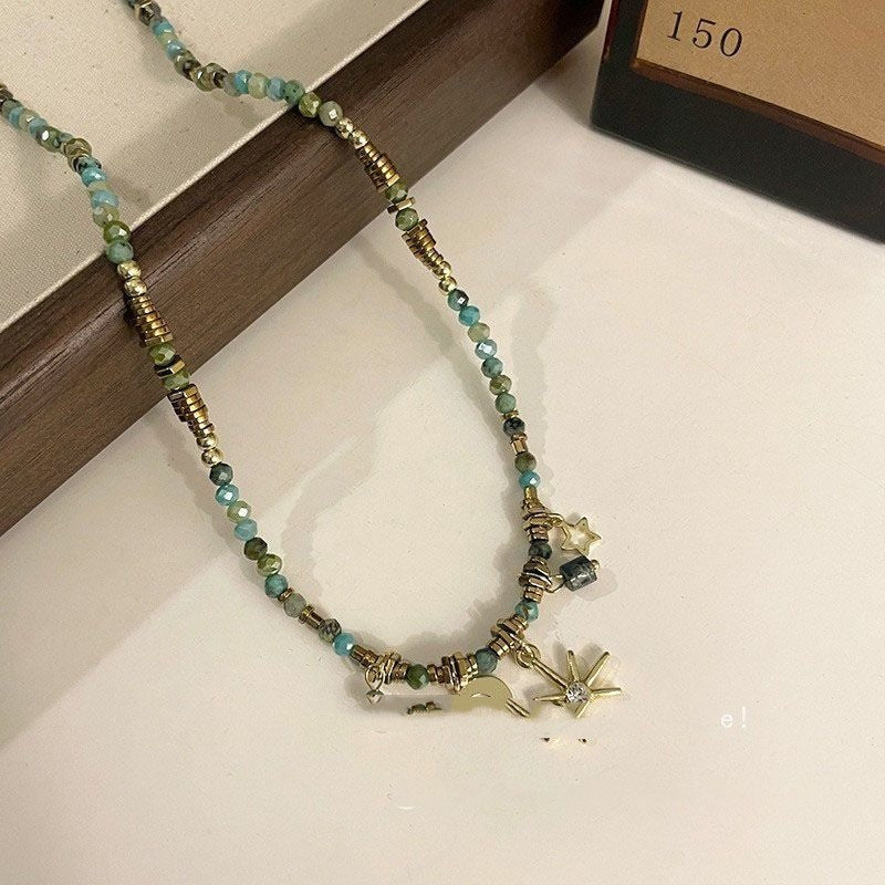 All-Matching Beaded Twin Necklace