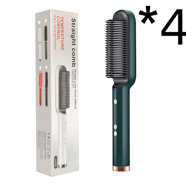 2-in-1 Hair Straightener Brush