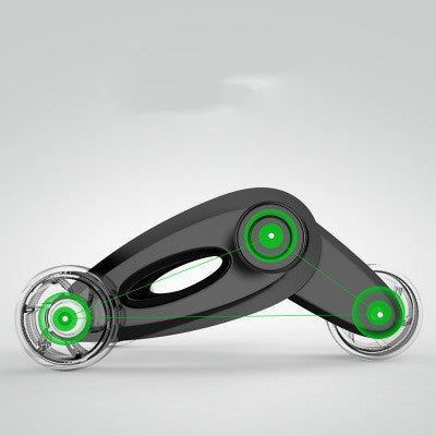 Ruota addominale pieghevole, rullo per muscoli addominali, attrezzatura per il fitness domestico