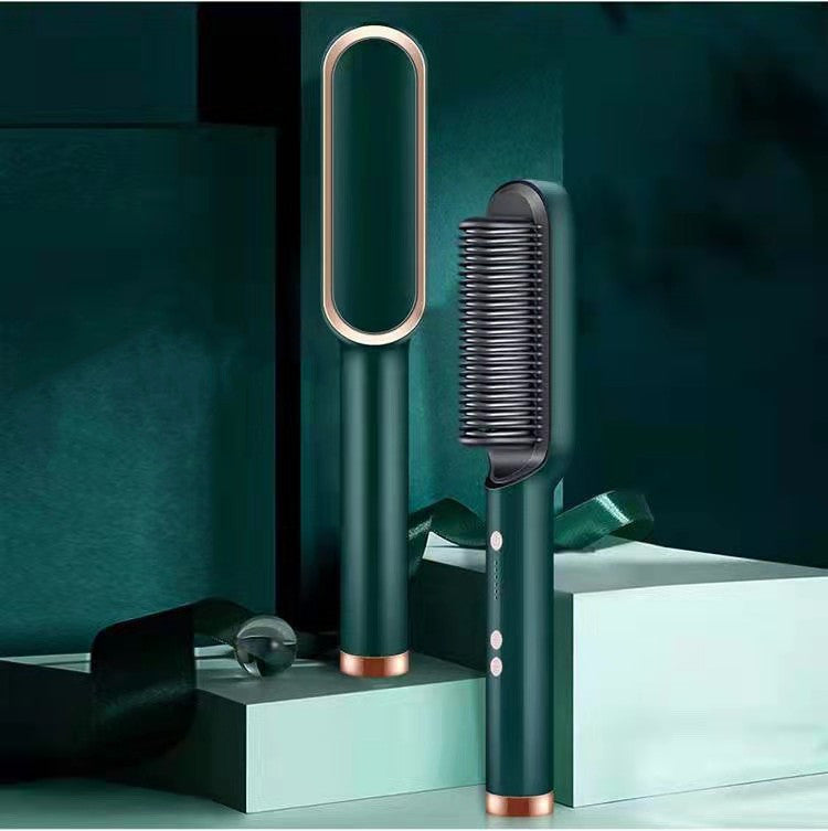 2-in-1 Hair Straightener Brush