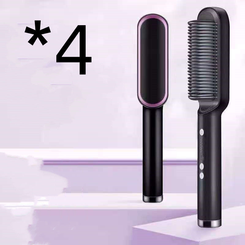 2-in-1 Hair Straightener Brush