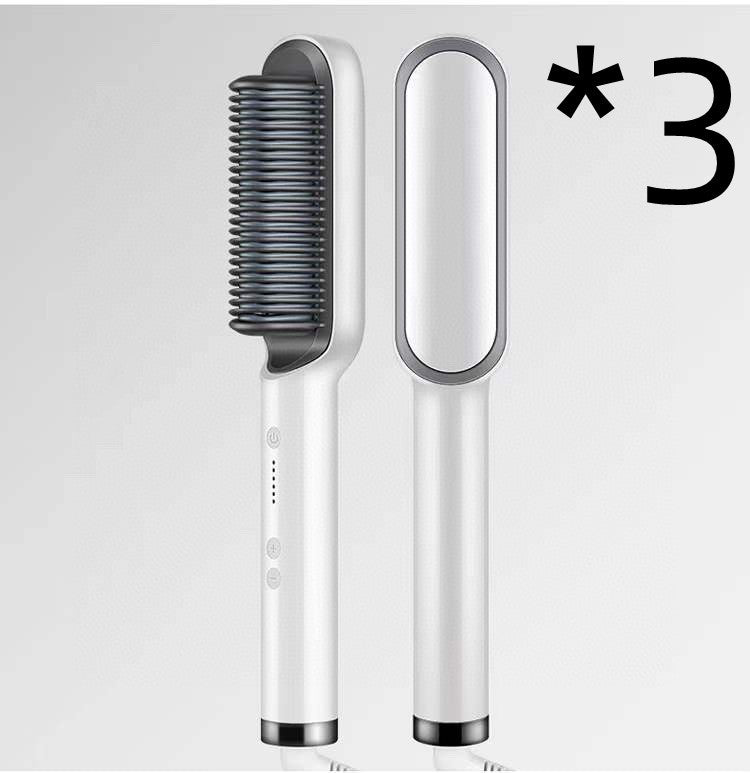 2-in-1 Hair Straightener Brush