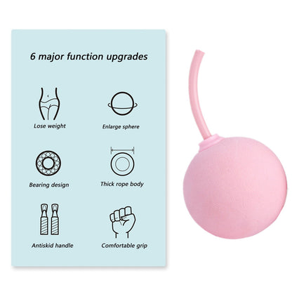 Set di corde per saltare da allenamento, corde per saltare fitness e manici in silicone per donne, uomini e bambini, con palla senza fili, corda in PVC anti-groviglio regolabile per allenamento fitness crossfit indoor outdoor