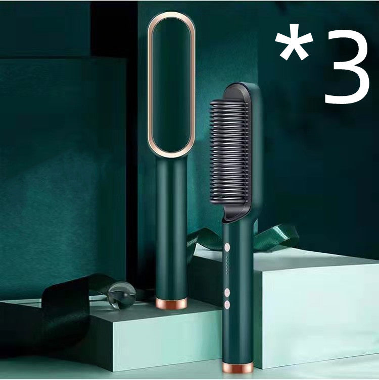 2-in-1 Hair Straightener Brush