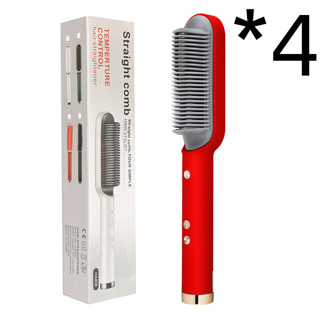 2-in-1 Hair Straightener Brush