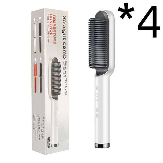 2-in-1 Hair Straightener Brush