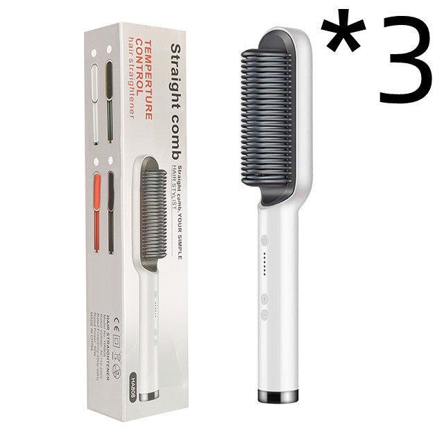 2-in-1 Hair Straightener Brush