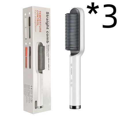 2-in-1 Hair Straightener Brush