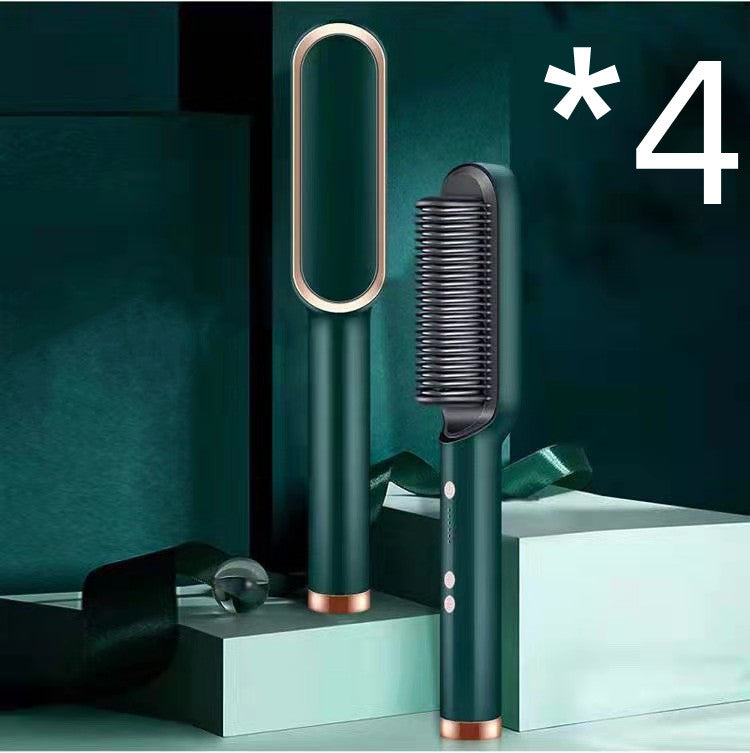 2-in-1 Hair Straightener Brush