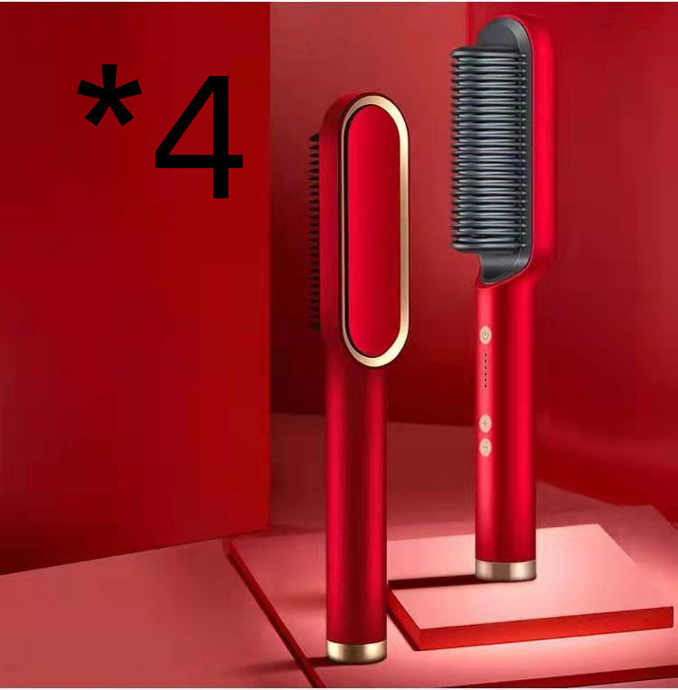 2-in-1 Hair Straightener Brush