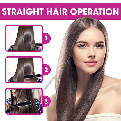 2-in-1 Hair Straightener Brush