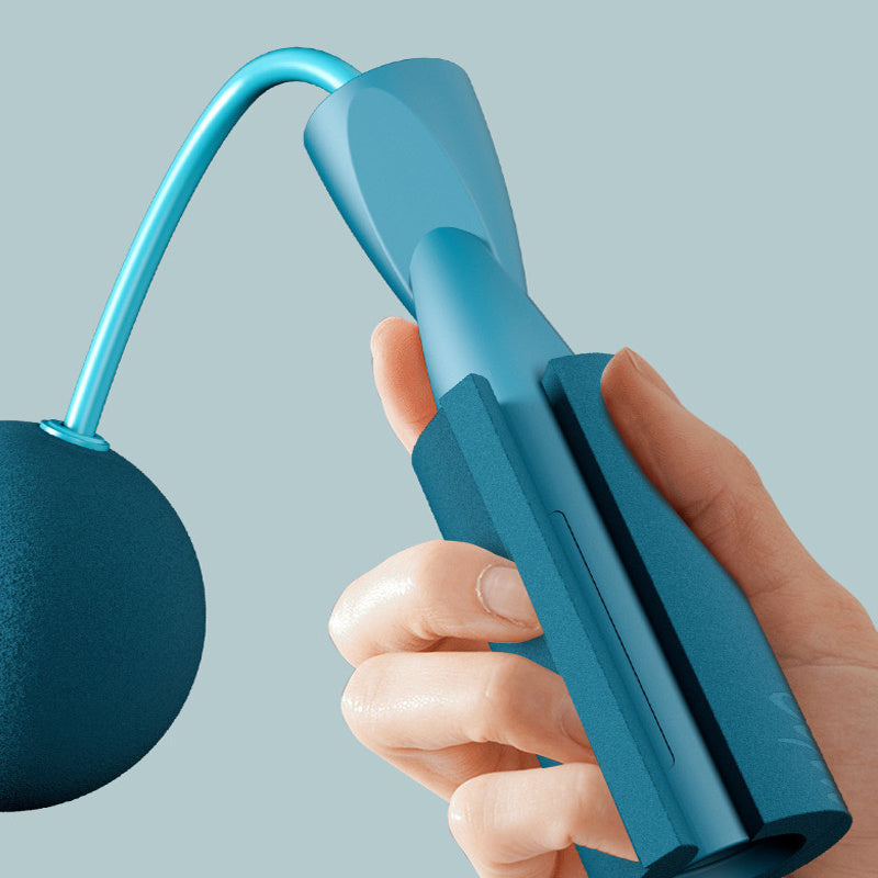 Set di corde per saltare da allenamento, corde per saltare fitness e manici in silicone per donne, uomini e bambini, con palla senza fili, corda in PVC anti-groviglio regolabile per allenamento fitness crossfit indoor outdoor