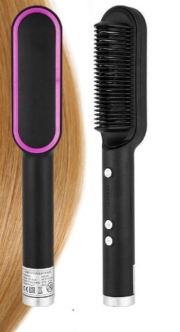 2-in-1 Hair Straightener Brush