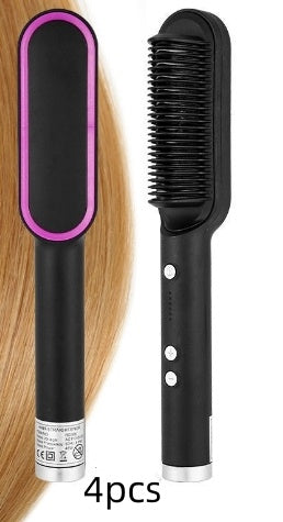 2-in-1 Hair Straightener Brush