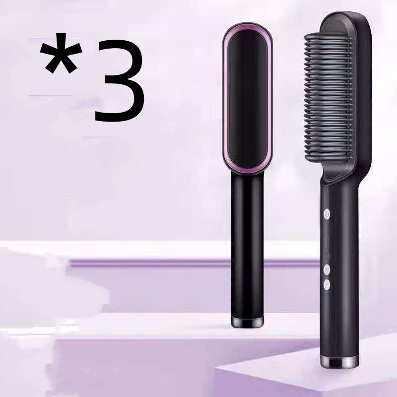 2-in-1 Hair Straightener Brush