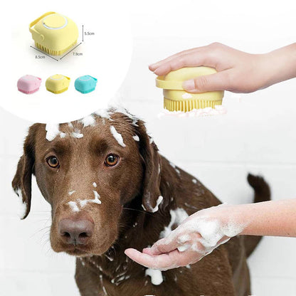 Guanti da bagno in silicone per cani e massaggi
