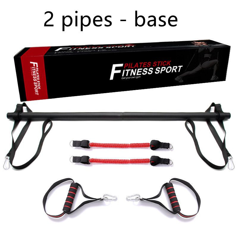 Kit barra per Pilates con fasce di resistenza, attrezzatura portatile per l'allenamento in palestra, barra per esercizi Perfect Stretched Fusion e fasce
