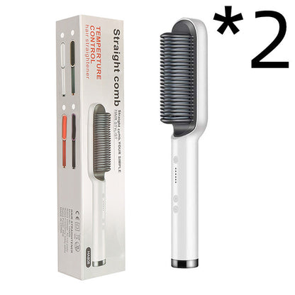 2-in-1 Hair Straightener Brush
